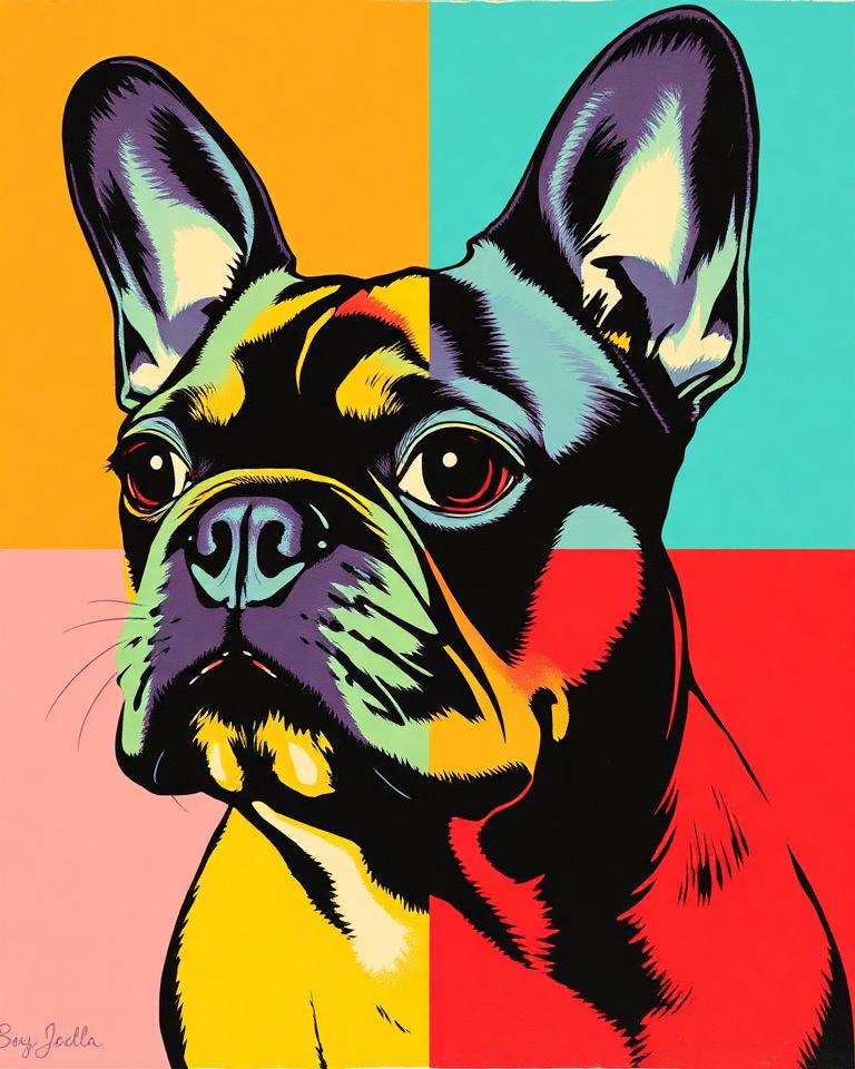Quadro de pet no estilo Pop Moderno